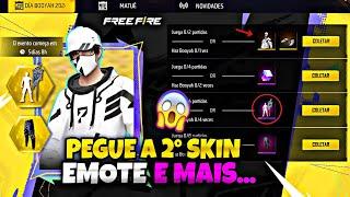 CORREE!! PEGUE A 2° SKIN COM SAPATO ASTRO, BANDEIRÃO DO FFWS? CALÇA JAZZ E MAIS, NOVIDADES FREE FIRE