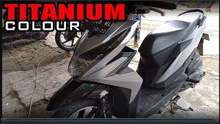 TITANIUM silver sticker installation honda BEAT