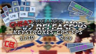 [1.7.10/1.8.9] CheatBreaker Mods for Forge v2 (Colors) (Keystrokes, CPS, FPS)