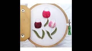 #stitch #flowers #handembroidery #embroidery #shorts #embroiderydesigns #embroiderypatterns