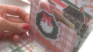 Christmas Paper Wallet ONE SHEET WONDER Tutorial Gift Card Holder Pockets Galore!