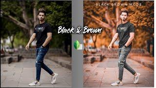 Snapseed Black And Brown Colour Photo Editing || Orange And Black Snapseed Background Colour change