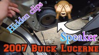 2007 Buick Lucerne How to remove the door panel to replace speaker Hidden clips