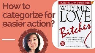 How to Categorize "Why men love bitches" for easier actions | effortless ruth