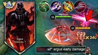 WTF DAMAGE!!! NEW ARGUS EARLY MAX DAMAGE BUILD | NEW ANTI SUSTAIN ENEMY HERO BUILD