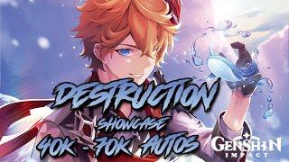 Childe DESTRUCTION ! Showcase | 40k-70k Auto Attacks Reached ! | Genshin Impact