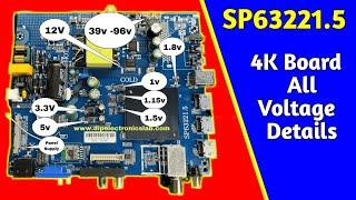 Universal 4K Motherboard Voltage checking point | LED TV Repairing Course Free | LED Repairing Trick