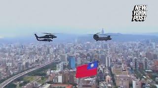 China launches military drills around Taiwan and calls its president a ‘parasite’