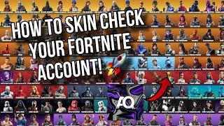 How to skin check your fortnite account