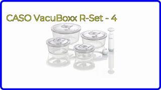 BEWERTUNG (2024): CASO VacuBoxx R-Set - 4. WESENTLICHE Einzelheiten