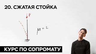 20. Сжатая стойка. Устойчивость. Гибкость. ( практический курс по сопромату )