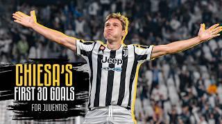 All 30 goals scored by Chiesa with Juventus 