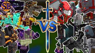 Can Updated L_ender's Cataclysm defend against an Ultra Modded Raid | Minecraft Mob Battle