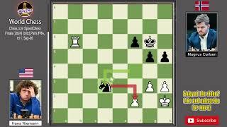 Hans Niemann vs Magnus Carlsen | Chesscom SpeedChess Finals 2024 |Game 2| . [Chess Game]