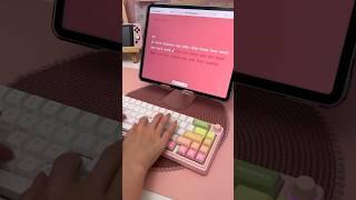 my new keyboard  iPad accessories | digital planning | keyboard ASMR