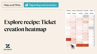 Explore recipe: Ticket creation heatmap