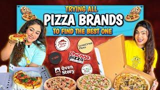 Which brand serves the BEST PIZZA? Trying all Pizza Brands to find the Best Pizza! Thakur Sisters