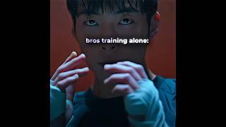 Bros training alone vs with a friend ️ #bloodhounds #edit #viral #shorts #kimgeonwoo #hongwoojin