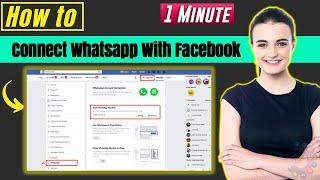 How to connect whatsapp with facebook 2024 | Linked whatsapp to Fb