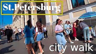 Walking tour. Vosstaniya Square. St. Petersburg walks