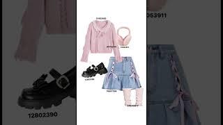 coquette outfits shein codes #coquette #shein #coquetteaesthetic #outfit