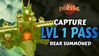 Level 1 Pass Capture - Bear Summoned - Call of Dragons - Cities Zeroed