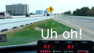 Running radar on a busy highway