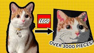 I Turned My Cat Into LEGO Art!