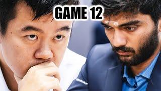 Ding Liren vs Gukesh || GAME 12 || FIDE World Chess Championship Match 2024