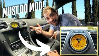 THIS CHRONO GAUGE MOD TRANSFORMED MY PORSCHE INTERIOR!