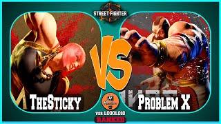 SF6 TheSticky (zangief) VS Problem X (marisa) Masterz TV