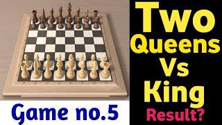 Chess match no.5 || How to win Chess match Fast  How to Checkmate with two Queens