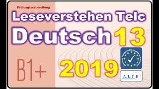 Modelltest (13) B1+ Beruf Leseverstehen Deutsch