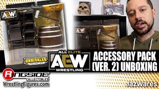 Ringside Collectibles Unboxing: AEW Accessory Pack Version 2 for Wrestling Accessories by Jazwares!