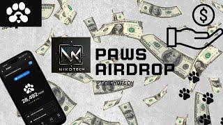 PAWS AIRDROP | PAWS TELEGRAM BOT| NEW CRYPTO LOOT | EARN REAL MONEY 