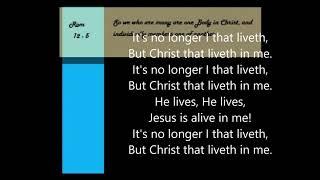 It's no longer I that liveth