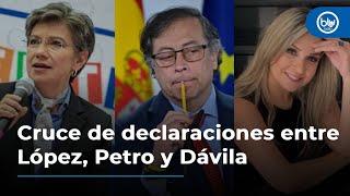 Cruce de declaraciones entre presidente Petro, Claudia López y Vicky Dávila por Benedetti