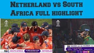 Unforgettable ICC World Cup match: Netherland vs South Africa full highlights