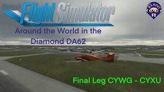 MSFS 2020 | Around the World in the Diamond DA62 Episode 27 | Final Leg CYWG - CYXU | G1000 NXi |