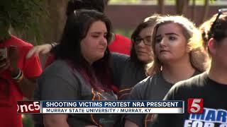 Protest Opposes NRA President's Appearance In Murray, Ky.