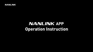 Instructional video showing how to use the Nanlite Nanlink App