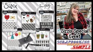 New from Sizzix and Tim Holtz!  5 new "Side-Order" Sets plus a $19.99 bundle valued at over $103.00