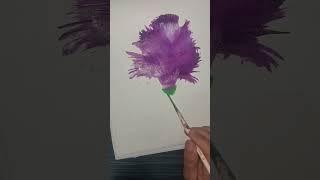 How to draw Lily flower water colour#yputubeshorts #art