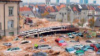 Canary Islands is Sinking! Massive floods turn Lanzarote into an ocean! Houses and cars submerged!
