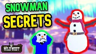 Snowman SECRETS - The Wild West Christmas Event (Roblox)