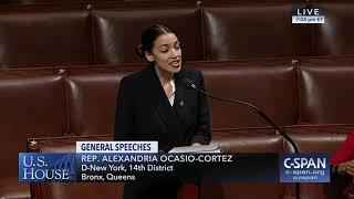 Rep. Alexandria Ocasio-Cortez first House floor speech (C-SPAN)