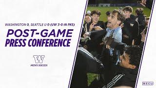 Washington Men's Soccer Postgame Press Conference: NCAA First Round