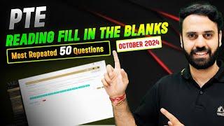 PTE Reading Fill in the Blanks | Real Exam Predictions October 2024 | Vision Language Experts