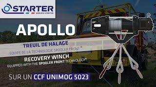 [STARTER] KIT APOLLO : Le kit treuil équipé de la technologie Spooler FRONT® sur un CCF UNIMOG 5023