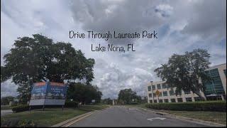 Drive Through Laureate Park, Lake Nona, Florida.